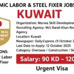 Ceramic Labor & Steel Fixer in Kuwait